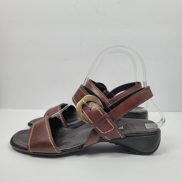 Paul Green Women's Brown Leather Strap Sandals  US Size 3.5 - Picture 2 of 8